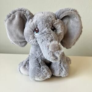 Precious Moments Aurora 8.5" Tuk Elephant Stuffed Animal Plush Blue Eyes